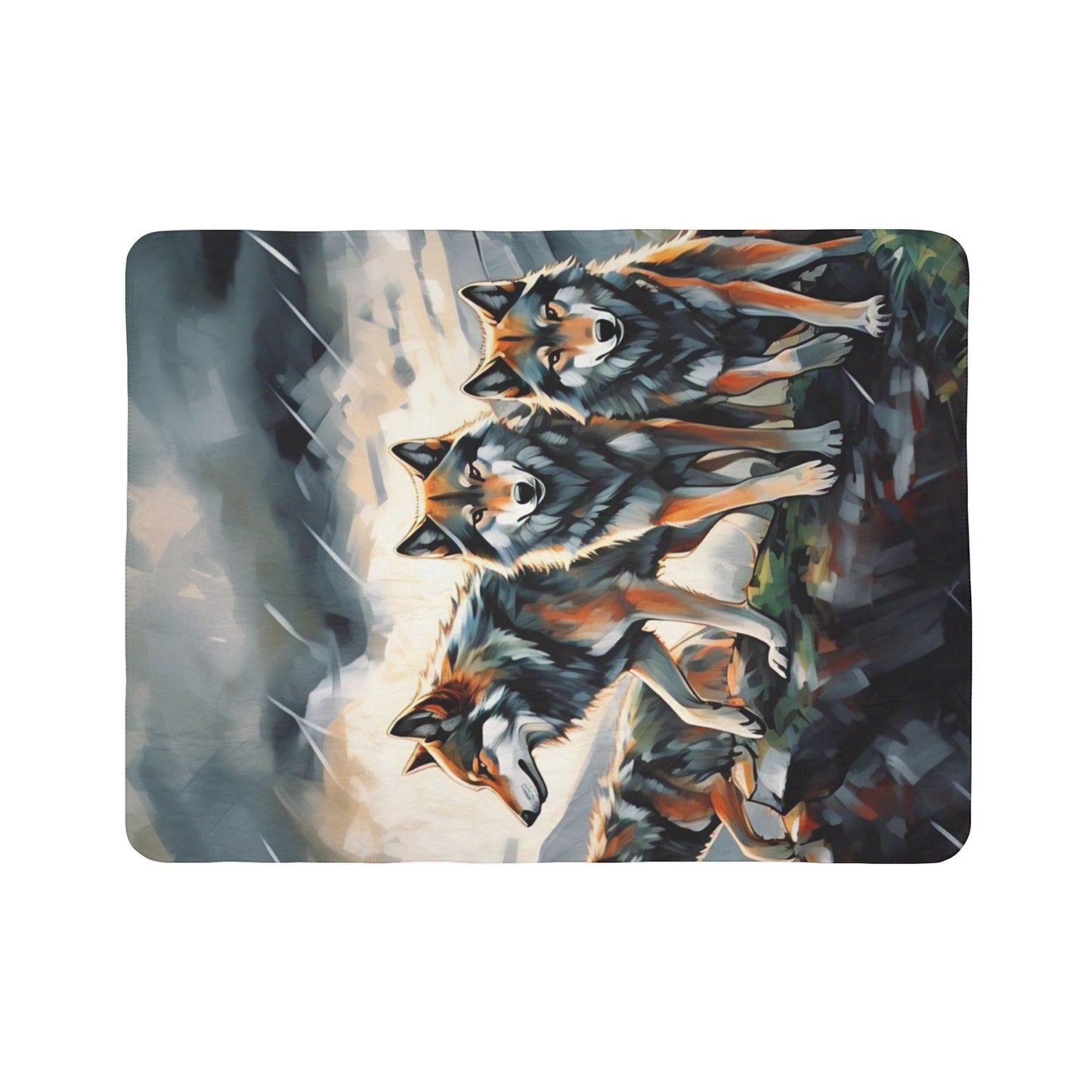 Cozy Wolf Fleece Sherpa Blanket | Warm Throw, Animal Lovers Gift, Home Decor, Camping Blanket, Sleepover Essential, Gift for Nature [...]