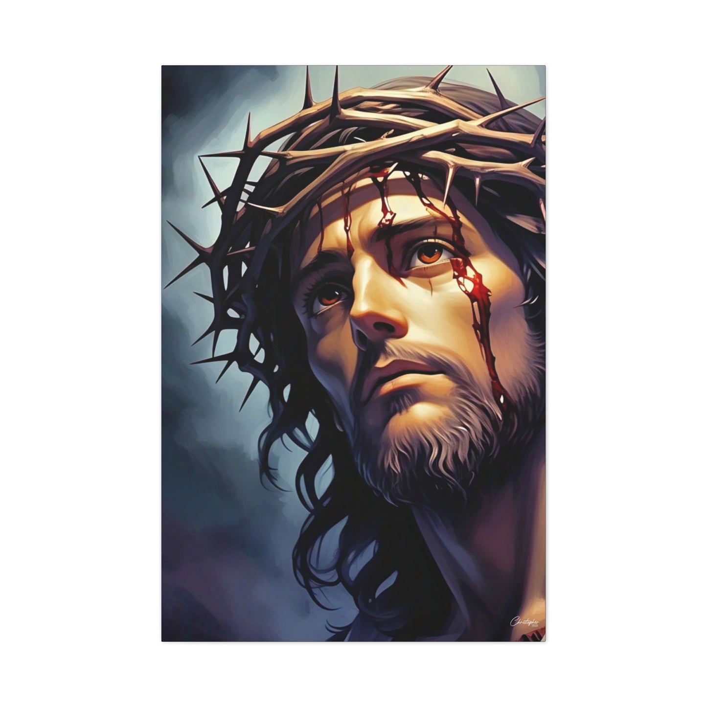 Religious Art Print Canvas, Inspirational Wall Decor, Christian Home Decor, Jesus Art, Gift for Faith-Based Celebrations