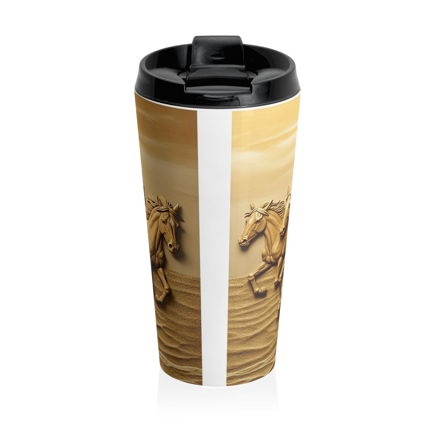 Equestrian Themed Stainless Steel Travel Mug - Perfect for Horse Lovers, Gifts for Equestrian Events, Outdoor Adventures, Birthday Gift