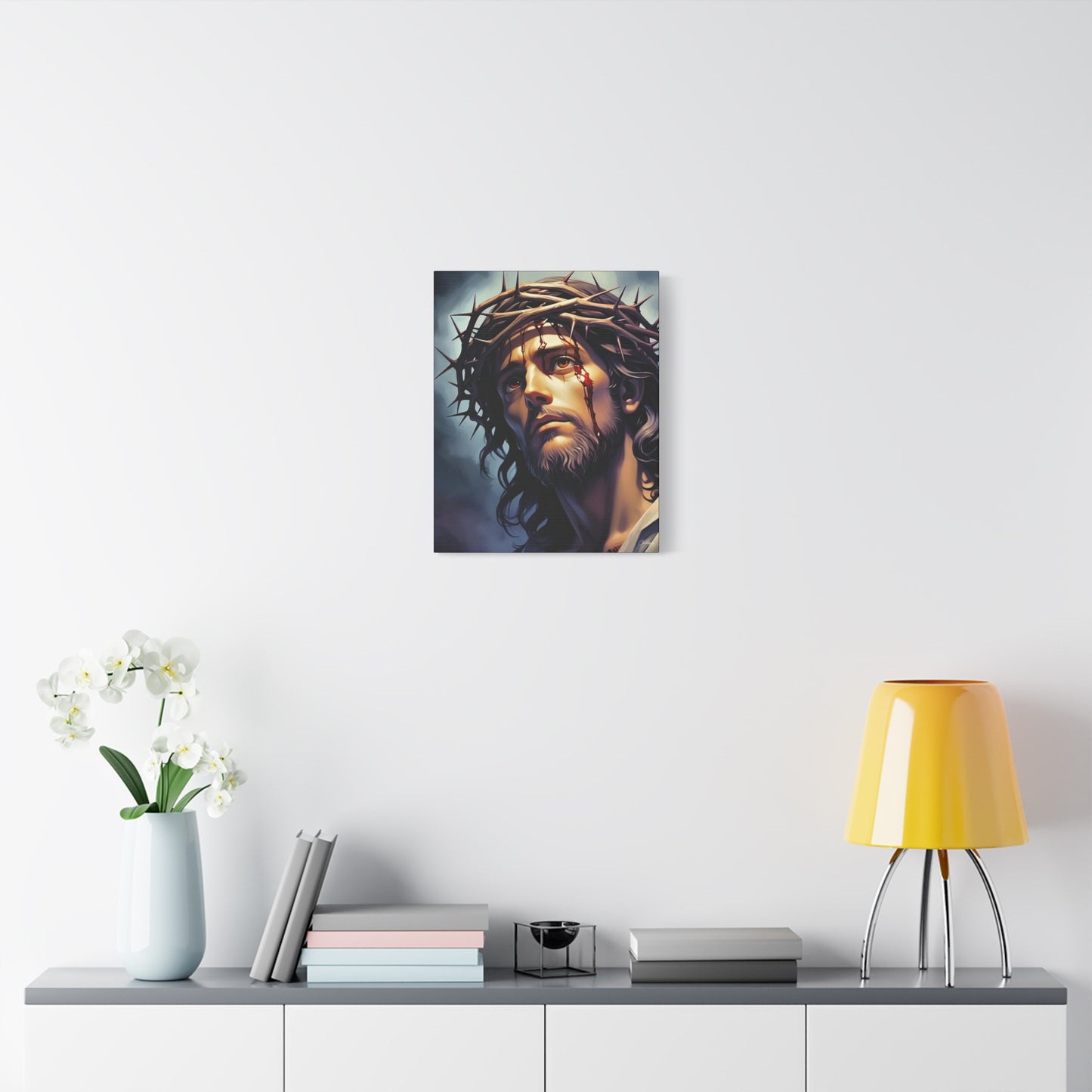 Religious Art Print Canvas, Inspirational Wall Decor, Christian Home Decor, Jesus Art, Gift for Faith-Based Celebrations