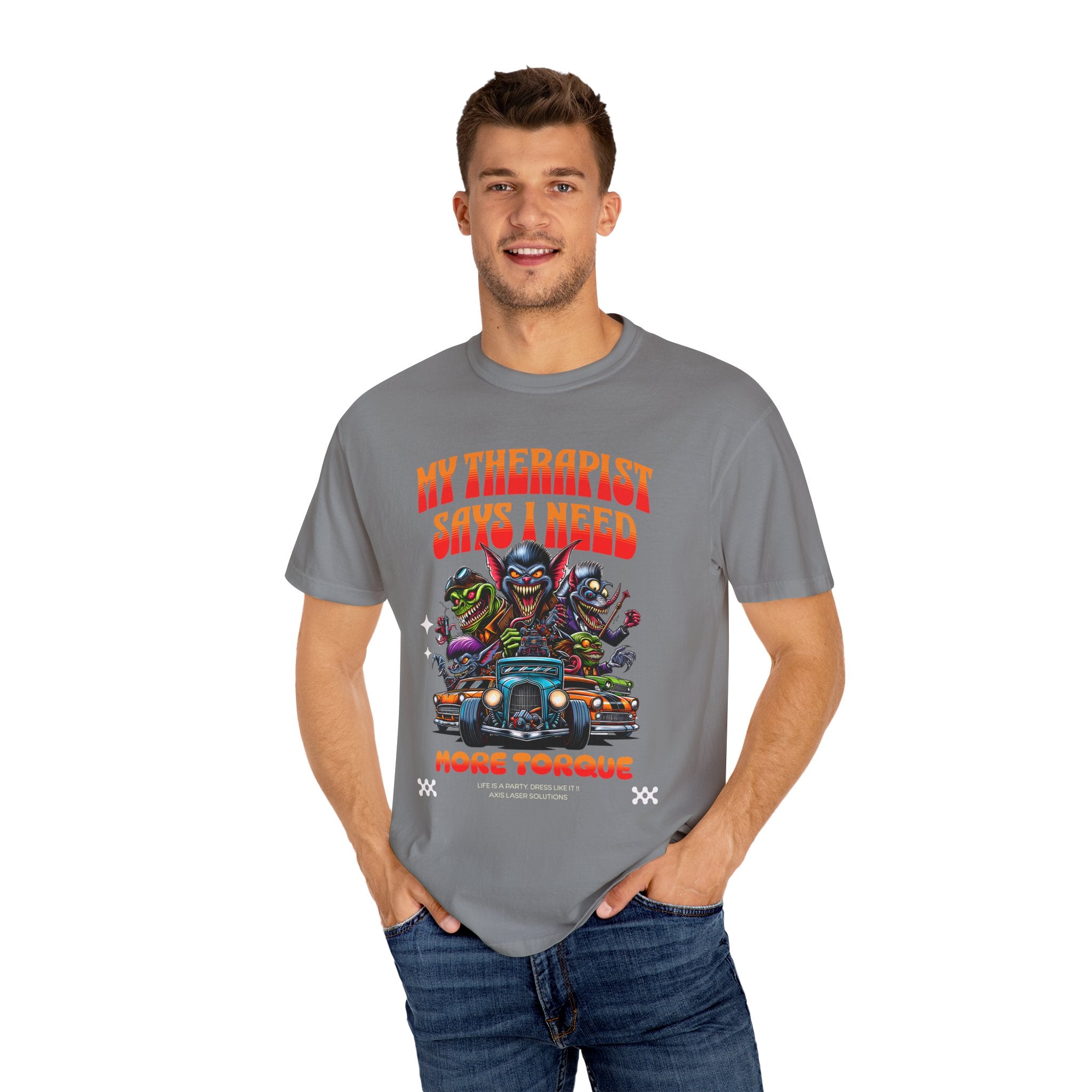 My Therapist Says I Need More Torque T-Shirt, Funny Graphic Tee, Unisex Casual Top, Gift for Car Enthusiasts, Humor Apparel
