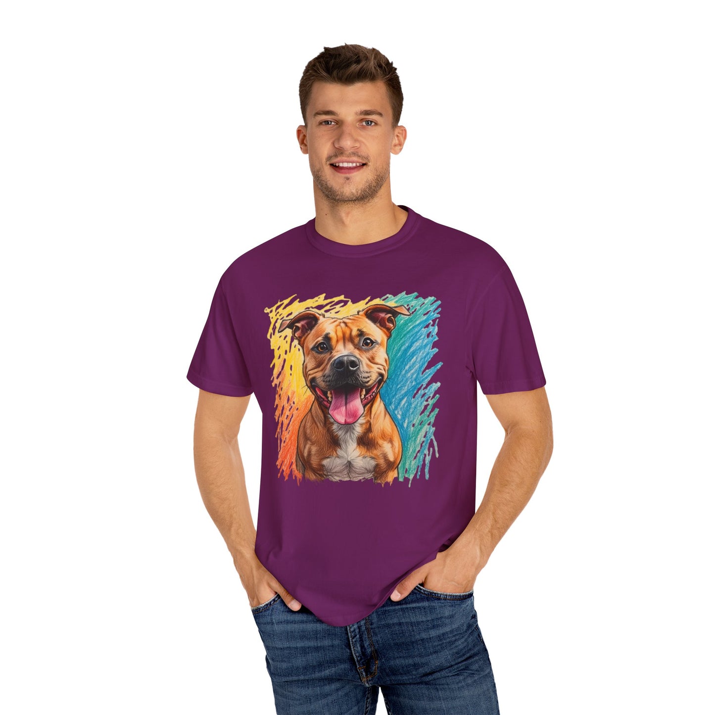 Vibrant Dog Lover T-Shirt, Pet Shirt, Animal T-Shirt, Gift for Dog Owners, Cute Dog Apparel, Unisex Pet Tee