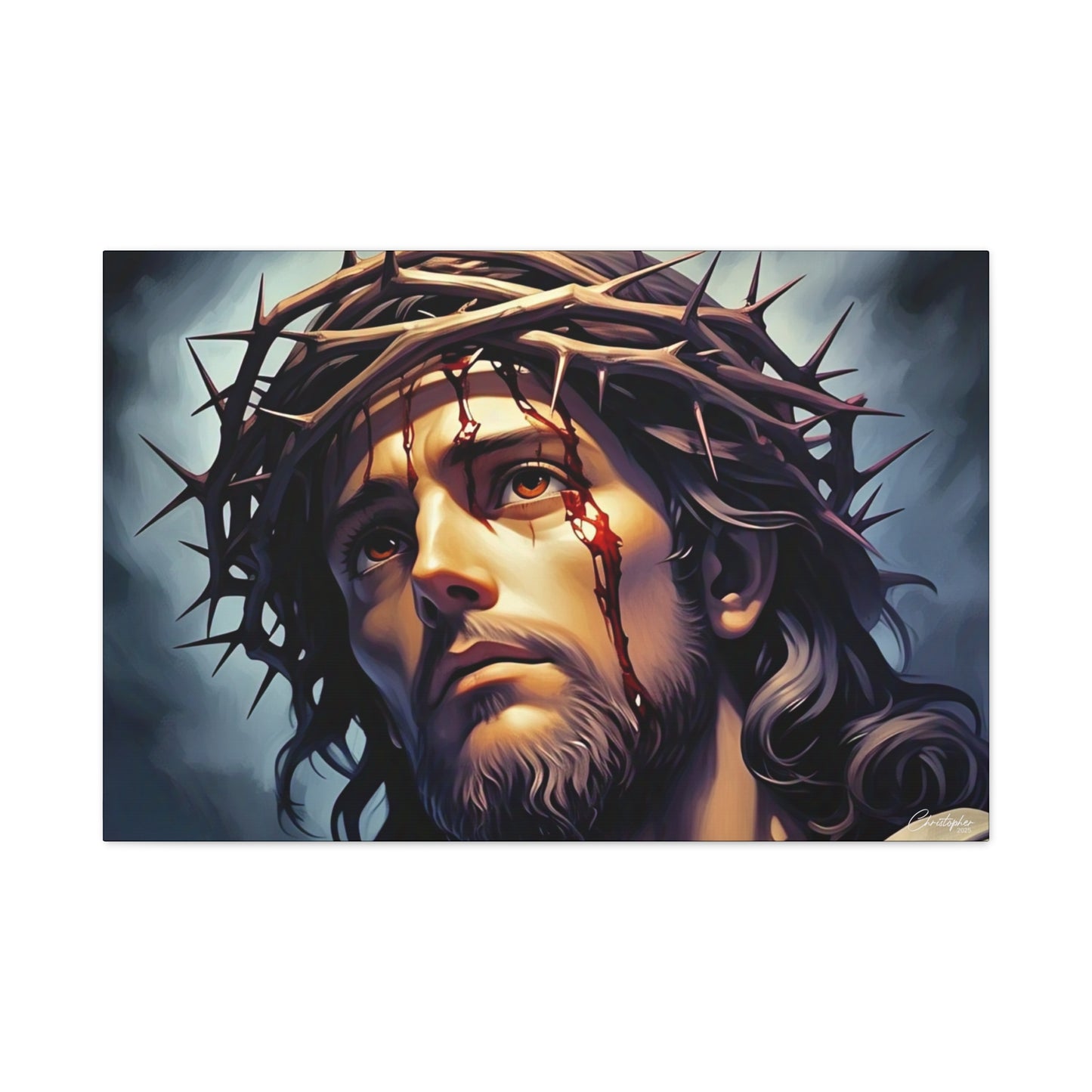 Religious Art Print Canvas, Inspirational Wall Decor, Christian Home Decor, Jesus Art, Gift for Faith-Based Celebrations