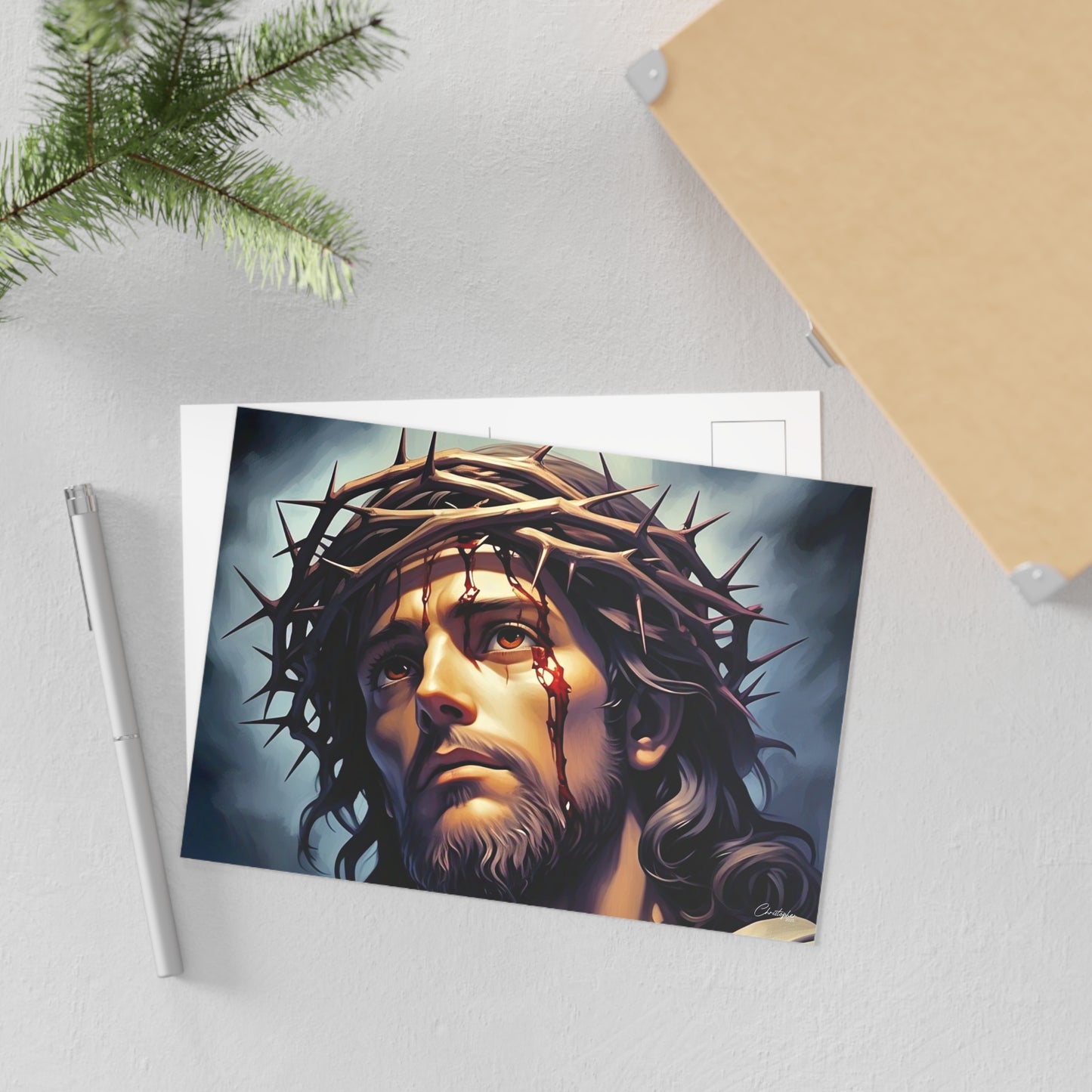 Religious Fine Art Postcards, Inspirational Greeting Cards, Christ Artwork, Spiritual Gifts, Faith-Based Decor